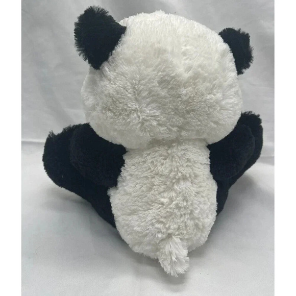 Aurora World 9" Sitting Panda Bear Plush Soft Black White Stuffed Animal Toy - Picture 3 of 9